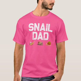 Camiseta Diseños de caracol para papá hombres gasterópodo b