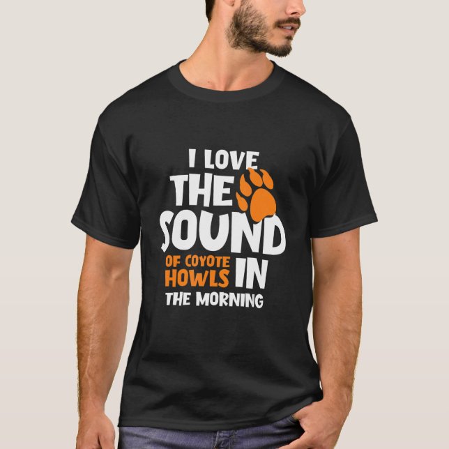 Camiseta diseños de caza de coyote para cazadores de coyote (Anverso)