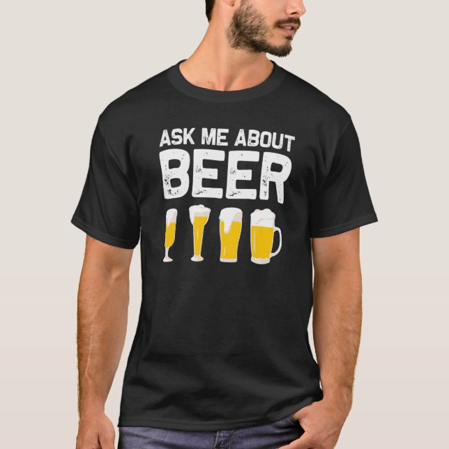 Camiseta Diseños De Cerveza Para Hombres Mujeres Bebidas Ce (Anverso)