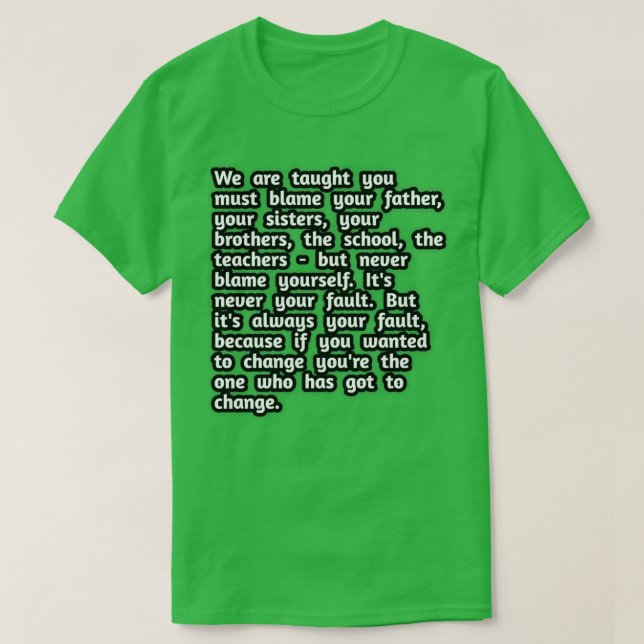 Camiseta diseños de citas motivacionales (Diseño del anverso)