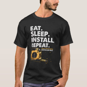 Camiseta Diseños De Construcción De Suelo Para Instalador D