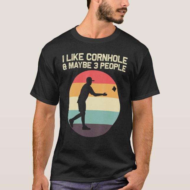 Camiseta Diseños De Cornhole Para Hombres Mujeres Bean Bag  (Anverso)