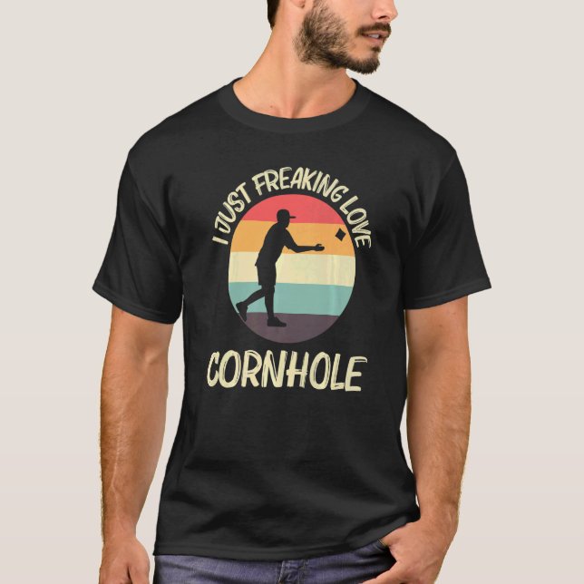 Camiseta Diseños De Cornhole Para Hombres Mujeres Bean Bag  (Anverso)