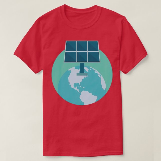 Camiseta Diseños de energía solar (Diseño del anverso)