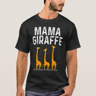 Camiseta Diseños de jirafa para mamá Safari Wildlife Anim