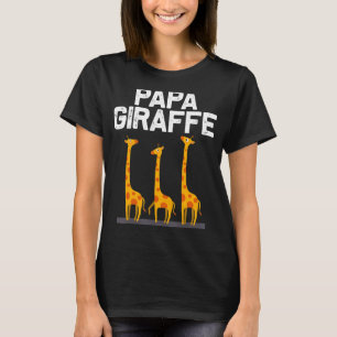 Camiseta Diseños de jirafa para papá hombres Safari Animal