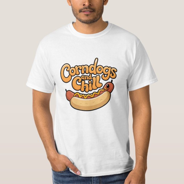 Camiseta Diseños de juguetón de comida justa (Anverso)