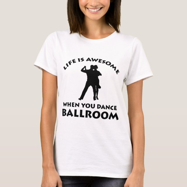 Camiseta Diseños de la danza de salón de baile (Anverso)
