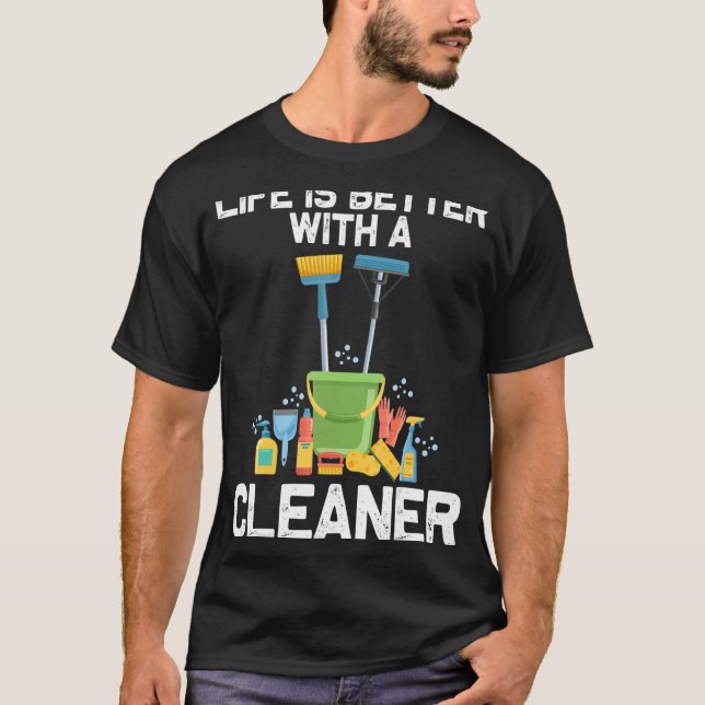 Camiseta Diseños De Limpieza Para Hombres Mujeres Limpieza  (Anverso)
