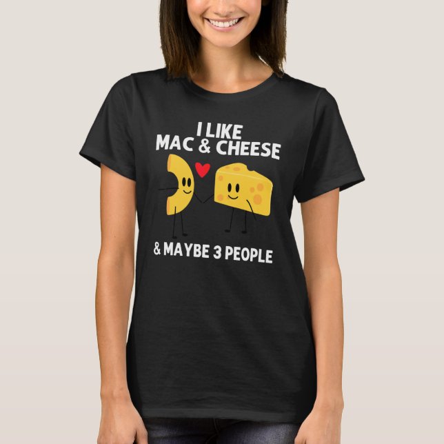 Camiseta Diseños De Macarrones Con Queso Para Hombres Mujer (Anverso)