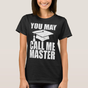 Camiseta Diseños De Maestría Para Hombres Mujeres Educación