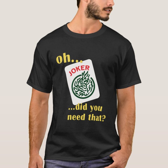 Camiseta Diseños de Mahjong Joker (Anverso)