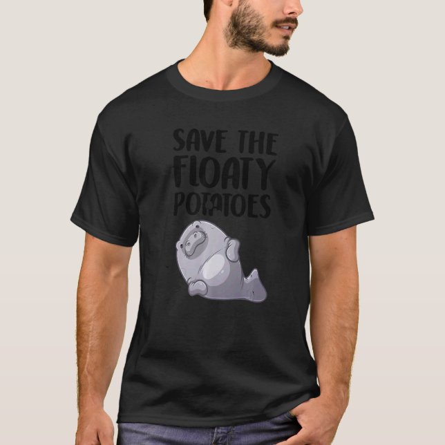 Camiseta Diseños De Manatee Para Hombres Mujeres Floaty Pot (Anverso)