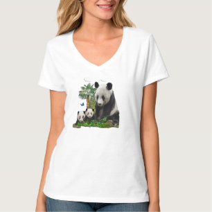 Camiseta Diseños de osos panda