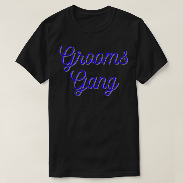 Camiseta Diseños de pandillas de boda Grooms (Diseño del anverso)