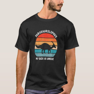 Camiseta Diseños de Parasaurolophus y mi espalda son diseño