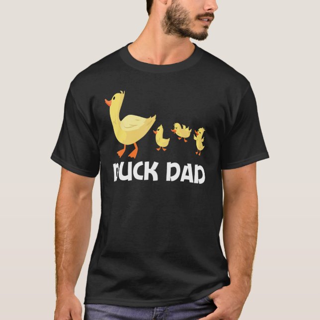 Camiseta Diseños De Pato Para Los Hombres De Papá La Ducha  (Anverso)