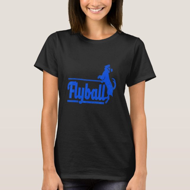 Camiseta Diseños de perros retro Guay Flyball (Anverso)