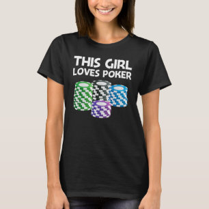 Camiseta Diseños de póker para Chicas Niños Juego de cartas