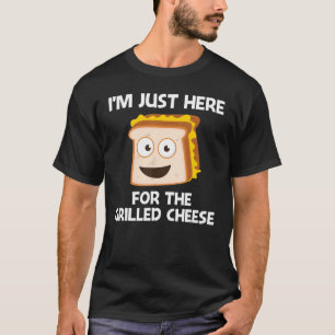 Camiseta Diseños de queso a la parrilla para hombres mujere