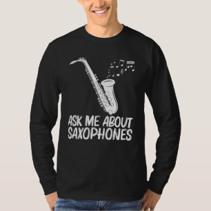 Camiseta Diseños de Saxofón para Hombres Mujeres Instrument