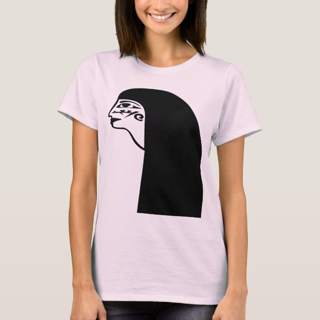 Camiseta Diseños de tatuaje de símbolo tribal egipcio de Gu (Anverso)