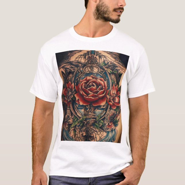 Camiseta Diseños de tatuajes tradicionales y neotradicional (Anverso)