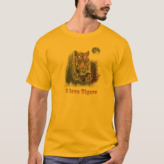 Camiseta Diseños de tigres (Anverso)