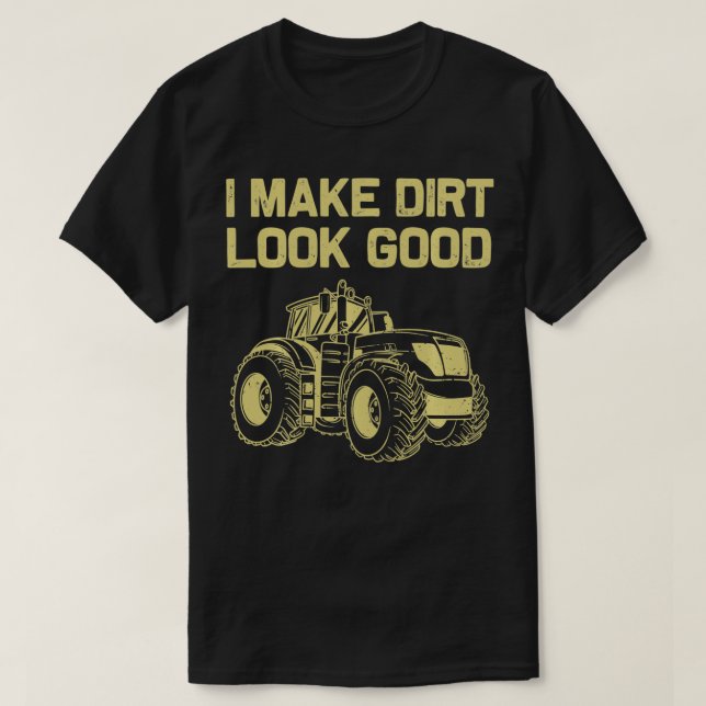 Camiseta Diseños De Tractor Cuto Para Hombres Mujeres Camió (Diseño del anverso)