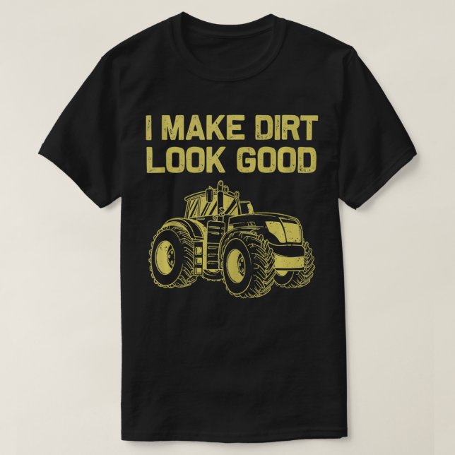 Camiseta Diseños De Tractor Cuto Para Hombres Mujeres Camió (Diseño del anverso)