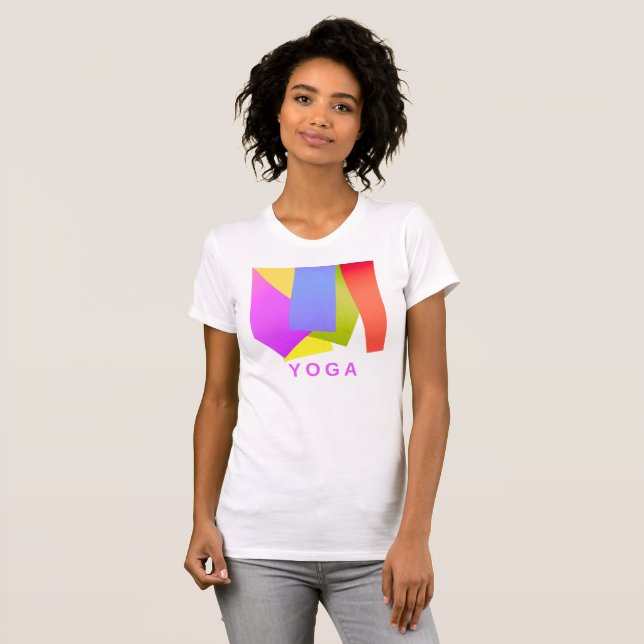Camiseta Diseños de yoga mate (Anverso completo)
