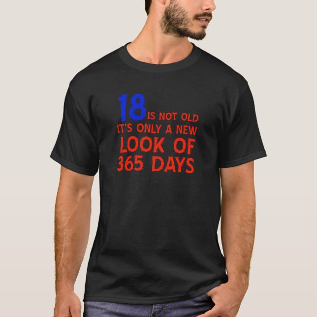 Camiseta diseños del cumpleaños de 18 años (Anverso)