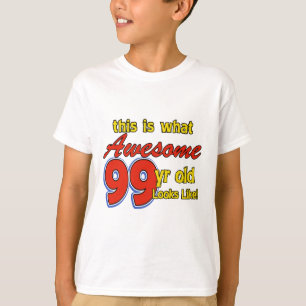 CAMISETA DISEÑOS DEL CUMPLEAÑOS DE 99 AÑOS