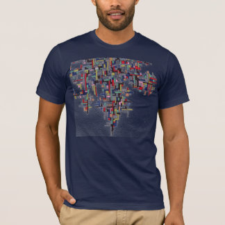 Camiseta Diseños del fractal del extracto del estallido del