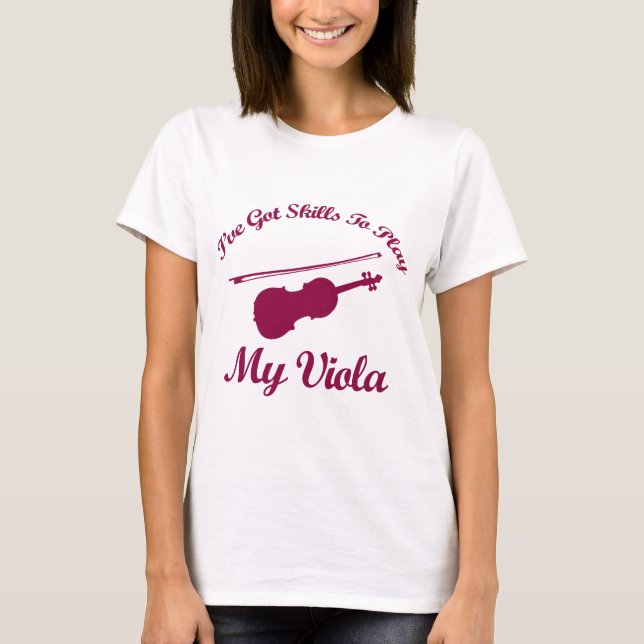 Camiseta diseños del musical de la viola (Anverso)