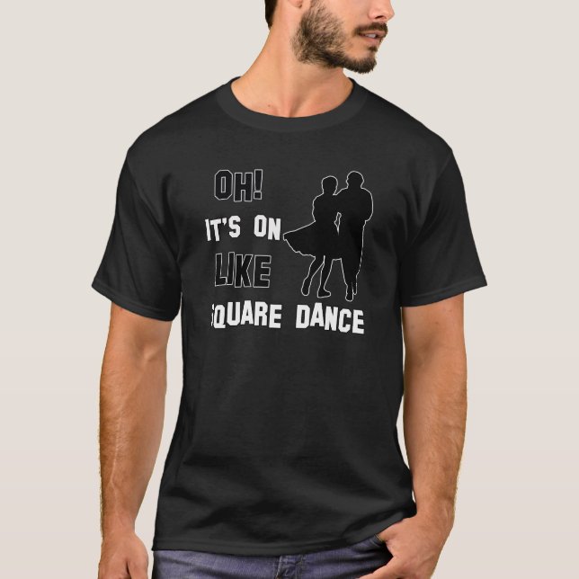 Camiseta diseños del square dance (Anverso)