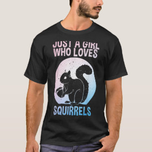 Camiseta Diseños divertidos de ardilla para las mujeres Chi