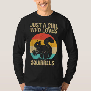 Camiseta Diseños divertidos de ardilla para las mujeres Chi