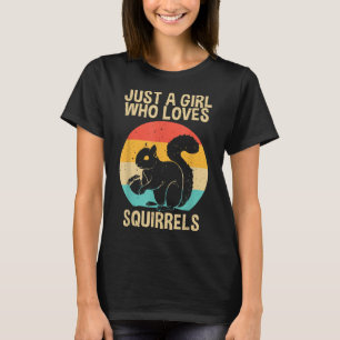 Camiseta Diseños divertidos de ardilla para las mujeres Chi