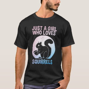 Camiseta Diseños divertidos de ardilla para las mujeres Chi