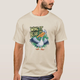 Camiseta Diseños divertidos de aves marinas: Humor Pelicano