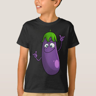 Camiseta Diseños divertidos de berenjenas para hombres muje