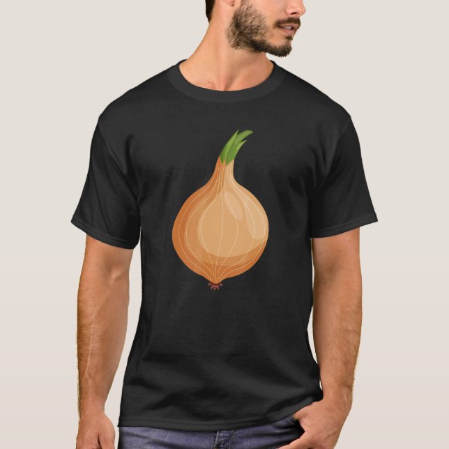 Camiseta Diseños Divertidos de Cebolla Gráficos Retro Vinta (Anverso)