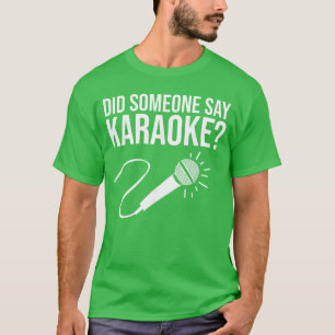 Camiseta Diseños divertidos de karaoke para hombres y mujer