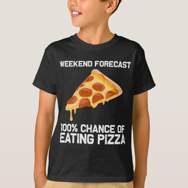 Camiseta Diseños divertidos de pizza para hombres (Anverso)