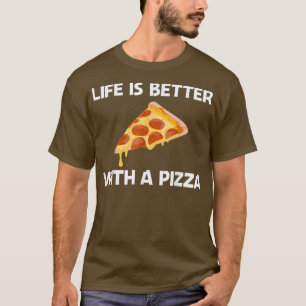 Camiseta Diseños divertidos de pizza para hombres