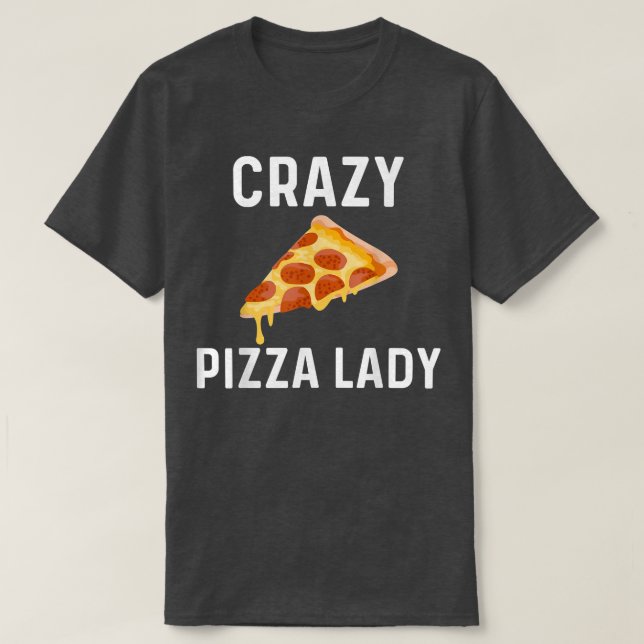 Camiseta Diseños divertidos de pizza para mujeres que comen (Diseño del anverso)