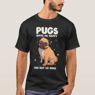 Camiseta Diseños divertidos de Pug para mujeres hombres Chi