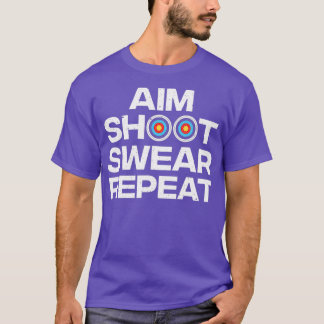 Camiseta Diseños divertidos de tiro con arco para hombres q