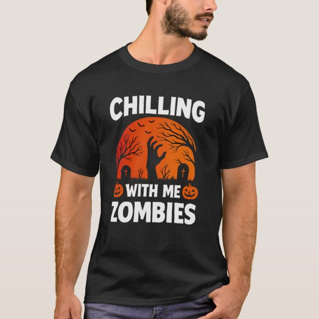 Camiseta Diseños Escalofriantes _ Ropa Única de Halloween (Anverso)
